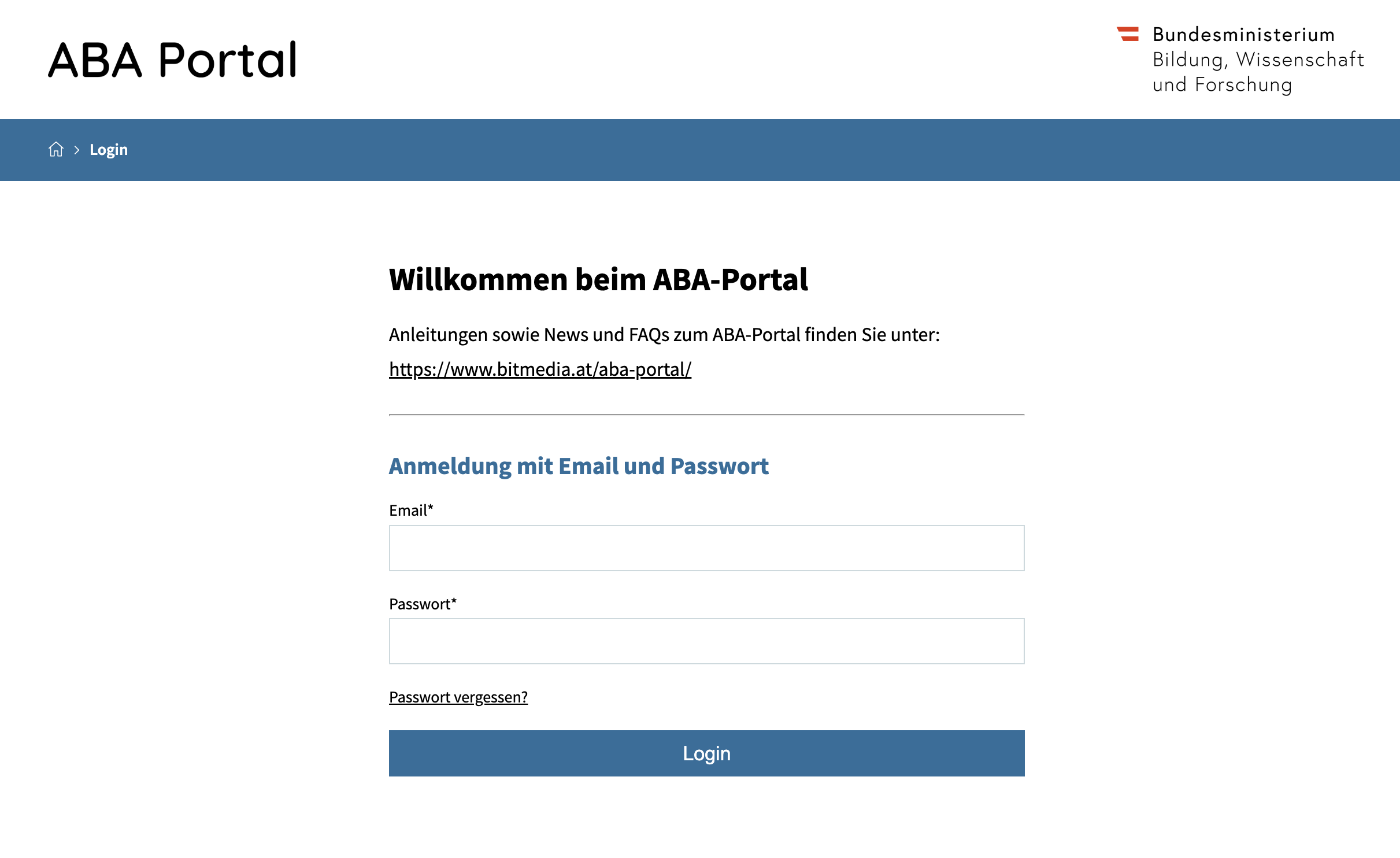 ABA Portal Login