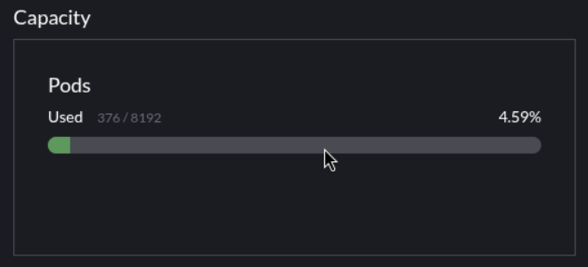 Rancher view of RKE2 nodes with maxPods configuration tuned for high-density GPU workloads